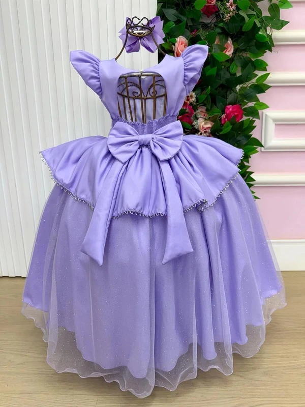 Vestido Fantasia Longo - Rapunzel 