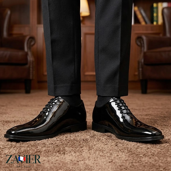 [COMPRE 1 E LEVE 2] – Sapatos Social Oxford Inglês em Couro Envernizado