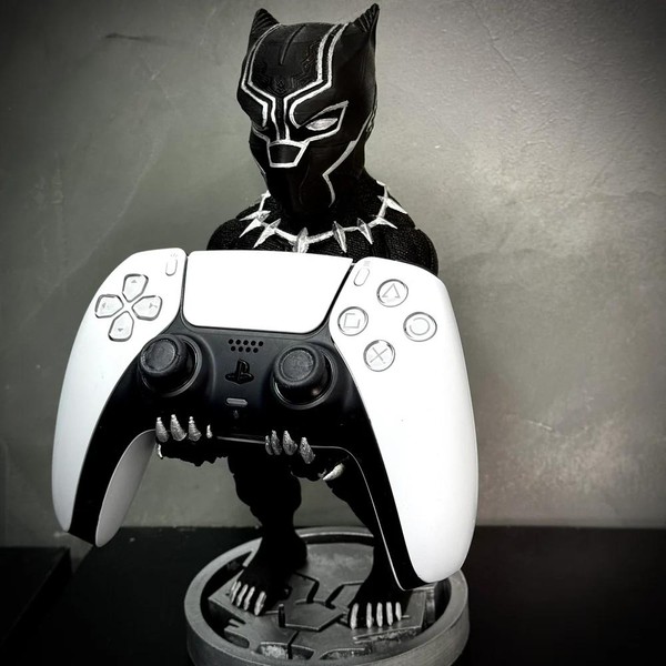 Suporte Premium Action Figure Controle Playstation Xbox Pantera Negra de luxo pintado a mão Pronta Entrega