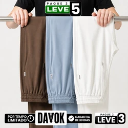 [Leve 3, Pague Só 2] Calça Keldor Masculina em Tecido Ice Silk e Elastano de Alta Fluidez com Cós Elástico Ajustável
