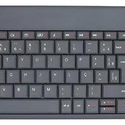 Teclado Multimídia C3Tech WT200BK Sem Fio 2.4GHz ABNT2 com Touchpad
