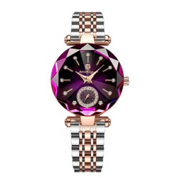 Relógio feminino elegante luxo Poedagar