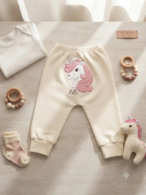 CALÇA BICHO MOLHADO UNICORNIO CREME