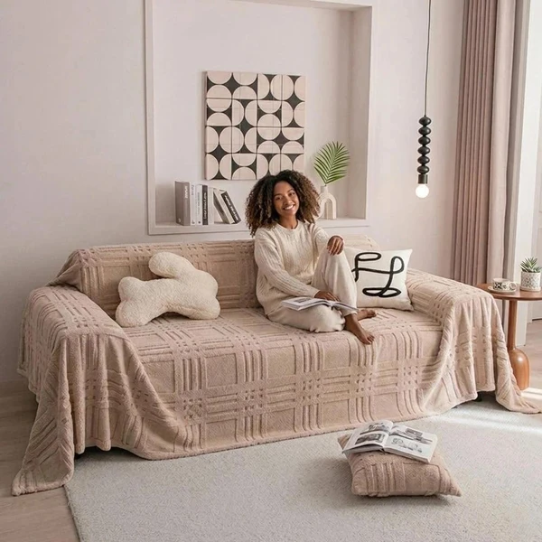 [Leve 2 Pague 1] Capa de Sofá Bella em 100% Algodão Premium (Sala Renovada com Charme!) +BRINDE: 2 Almofadas