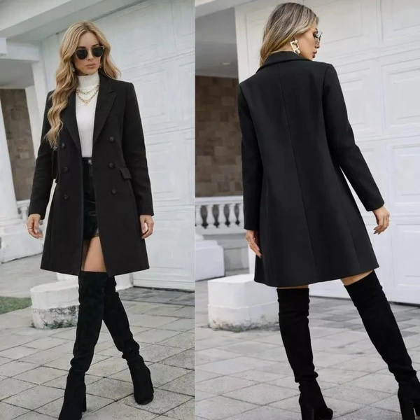 Sobretudo Feminino Elegante 