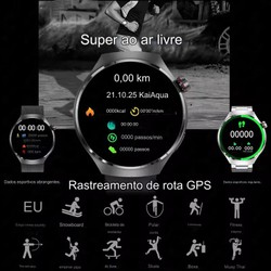 SmartWatch 4 com monitoramento de oxigênio Monitor cardíaco faz e recebe chamadas Notificações por SMS
