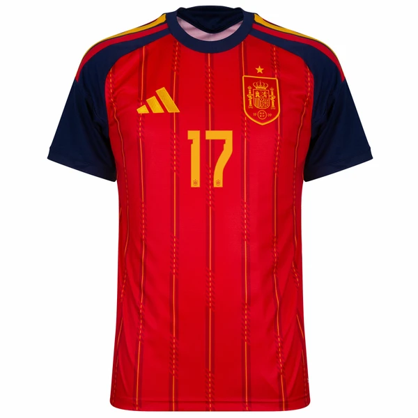Camisa Seleção Espanha Home 2026/27 Williams Jr. 17