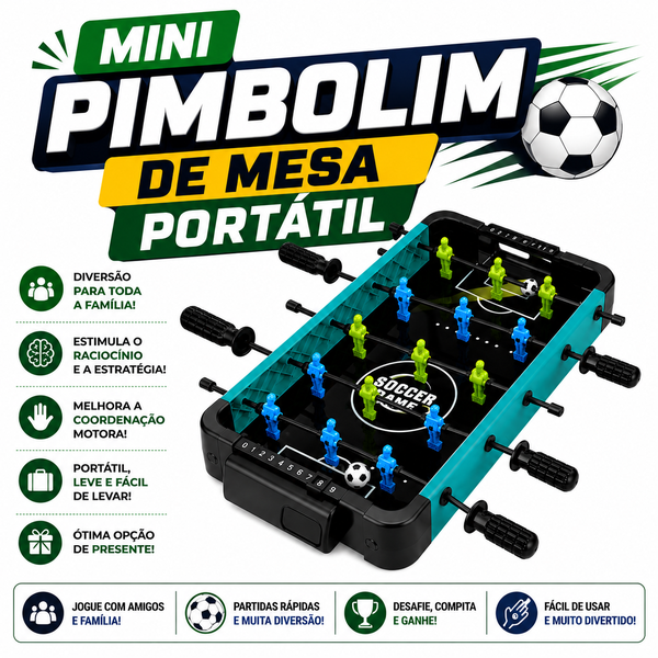Mini Pimbolim de Mesa Portátil