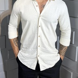 [COMPRE 2 E LEVE 4] Camisas Linho e Elastano – Estilo Refinado em Dose Dupla