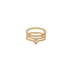 Anéis Trio Dourado