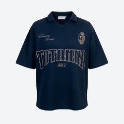 T-shirt Polo inside out navy blue