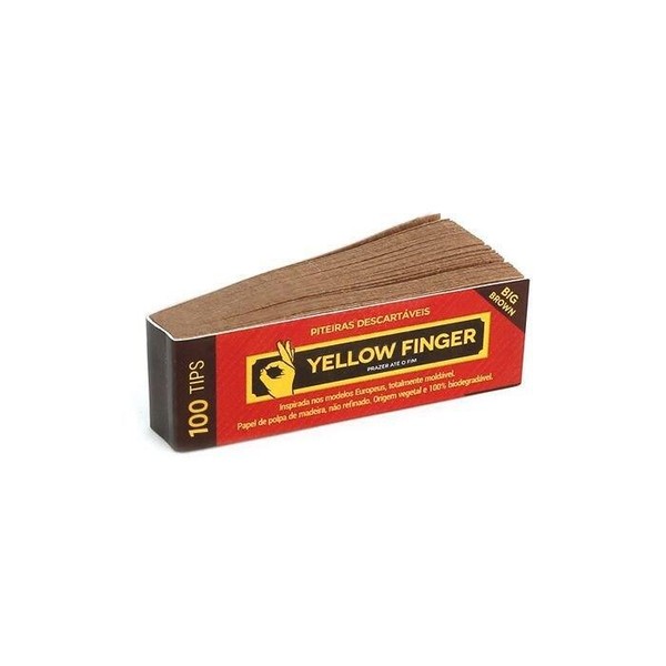 Piteira de Papel Yellow Finger - Big Brown (Un.)