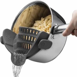 1 peça, filtro, filtro de panela, clipe ajustável no filtro para panelas e tigelas, filtro de panela de cozinha