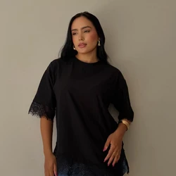 BLUSA ALINE ALGODÃO RENDA