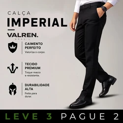 [LEVE 3 PAGUE 2] Calça Masculina Imperial em Alfaiataria Premium (Luxo Masculino em Cada Detalhe)