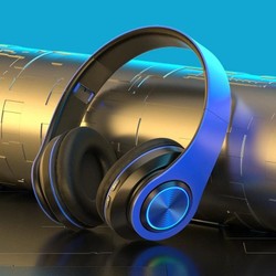 Fones de ouvido sem fio Bluetooth 5.0 com redução de ruído e luzes RGB multicoloridas -B39