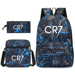 Mochila + Estojo + Lancheira Cristiano Ronaldo