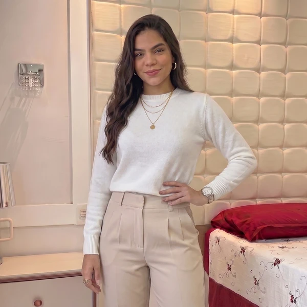 Promoção de Outono: Kit com 3 Suéteres Femininos de Tricot Modal