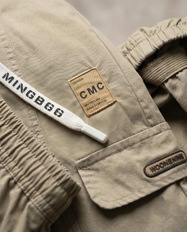 [Pague 2, Leve 3] Calça Cargo Orion Masculina em Algodão, Poliéster e Fibras Elásticas de Corte Jogger com Bolsos Utilitários