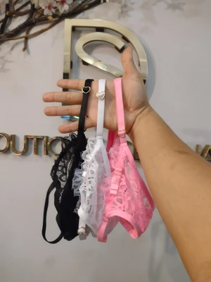 Calcinha Loyse Renda fio duplo regulável