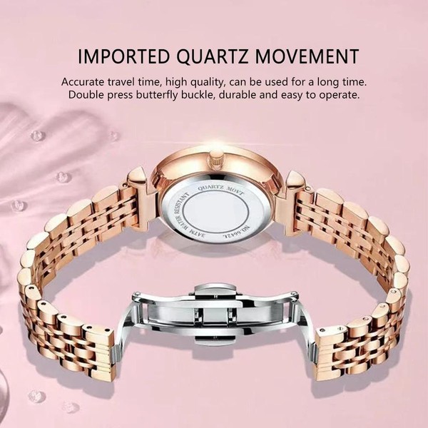 Relógio feminino elegante luxo Poedagar