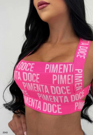CROPPED ELASTICO PIMENTA DOCE
