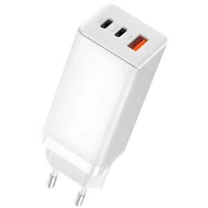 Carregador Rápido Gan 65W Quick Charger 3 Portas