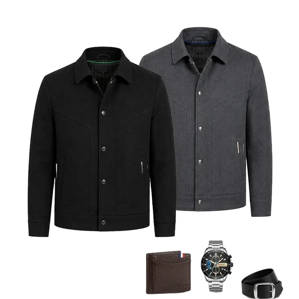 Jaqueta Masculina Venturo em 100% Algodão Premium (Estilo Soberano!) +BRINDE: Relógio, Cinto e Carteira