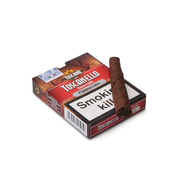 Charuto Toscano Toscanello Rosso Cappuccino - Petaca com 5