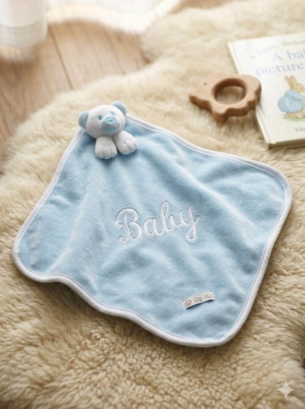 NANINHA ZIP BLANKET CETIM BABY AZUL