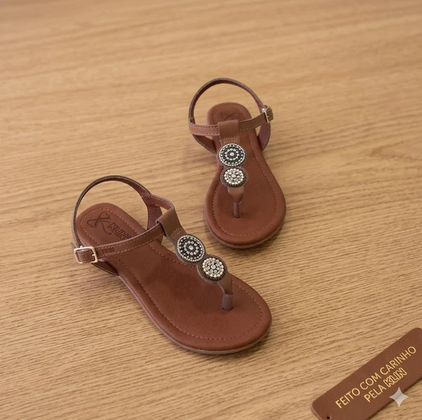 SANDALIA INFANTIL SUAMI CARAMELO KLIN 126079 