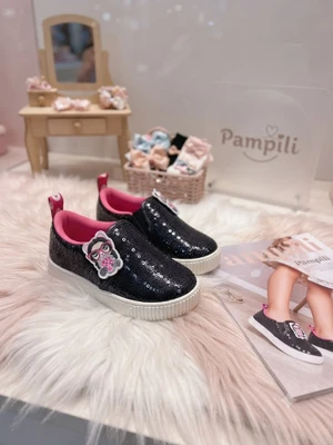 TENIS INFANTIL PAMPILI LUNA PRETO 435144 (AVARIA)