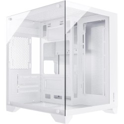 Gabinete Gamer Fortrek Clarity Frontal e Lateral em Vidro Micro ATX Branco
