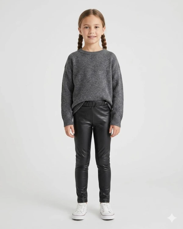 CALÇA INFANTIL EM CIRRE THERMO MENINA PRETO NINA GO - 2231082