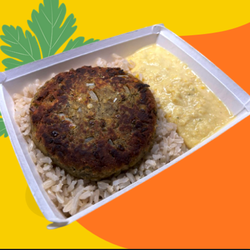 Hambúrguer de Lentilha com Arroz e Creme de Milho- 400Gr