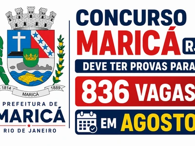 Concurso Maricá RJ 2026: provas para 836 vagas devem ocorrer em agosto