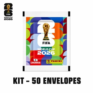 Kit com 50 envelopes Copa do Mundo FIFA 2026