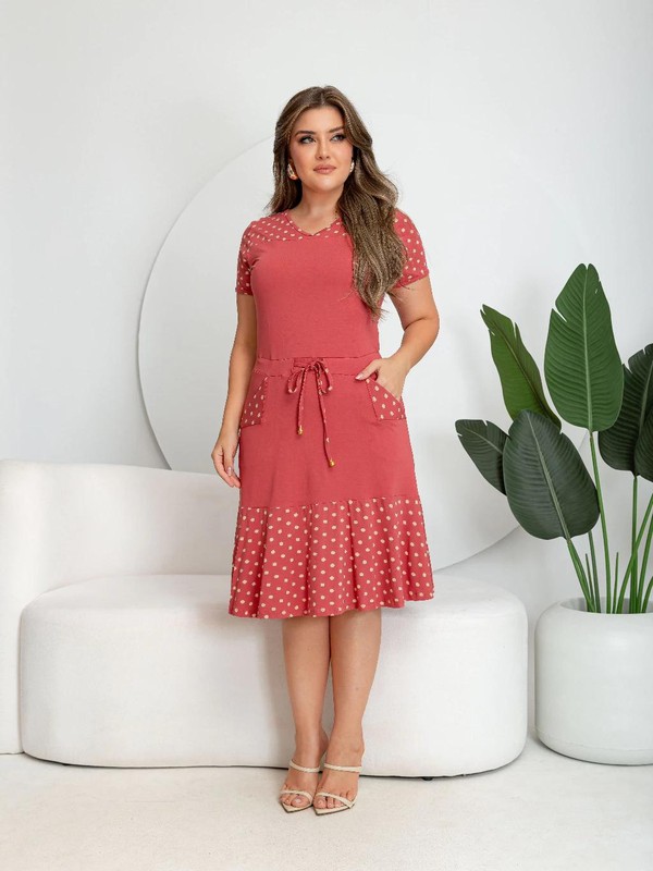 Vestido de Bolinha Ana Julia