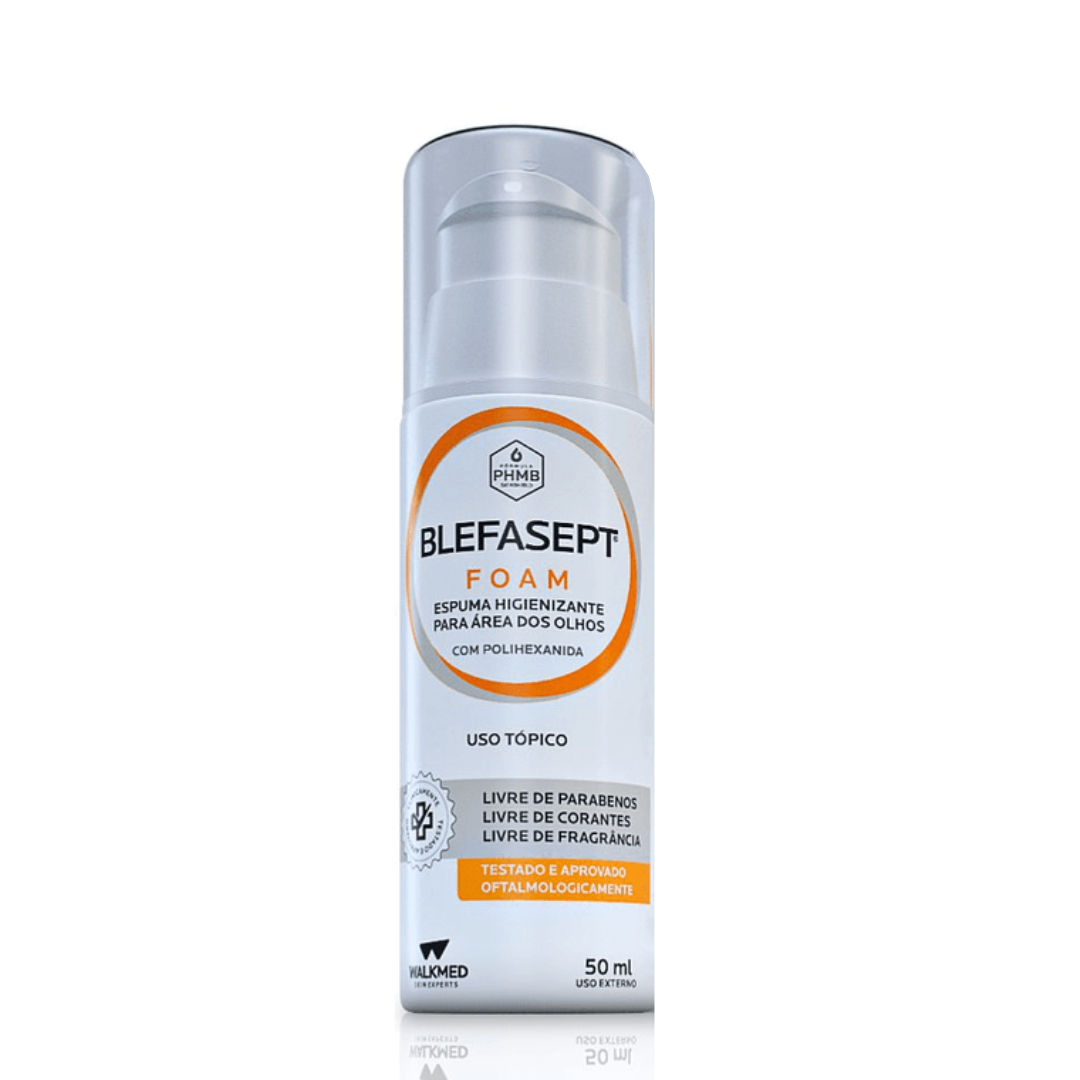 Espuma Antisséptica Blefasept Foam - 50 ml - Walkmed - Loja