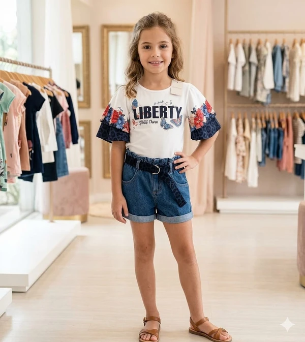 CONJUNTO INFANTIL VERAO LIBERTY 17122 PETIT CHERIE