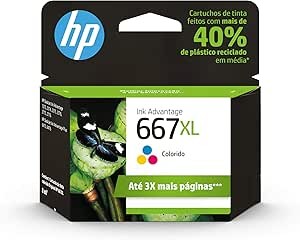 Cartucho HP 667XL Colorido 3YM80AB