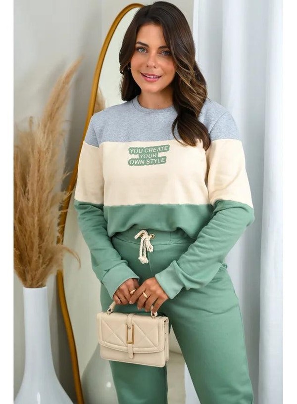 Conjunto Moletom Peluciado Style Verde