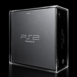 Case Acrílica Premium para PlayStation 2 Fat Silver