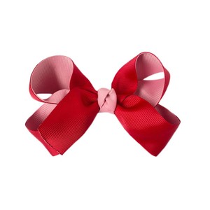 Laço de cabelo - Duplo Rosa e Marsala 