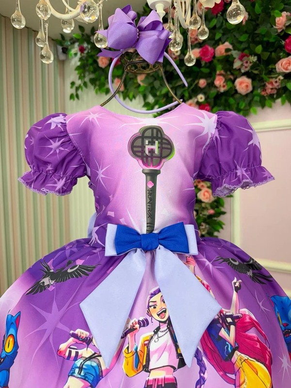 Vestido Temático - Guerreiras do K-pop  