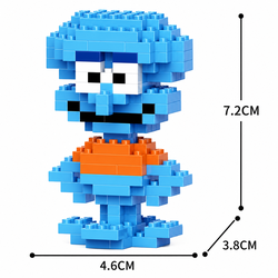 Mini Blocos de Montar Lula Molusco Pixelado Colecionável - 1