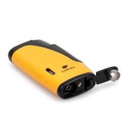 Isqueiro Maçarico Cohiba 693 - Amarelo (2 Chamas)