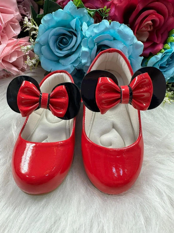 Sapatilha Flor Di Mila - Minnie Vermelho