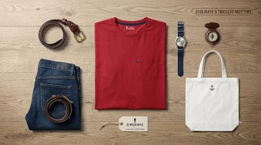 CAMISETA EM MEIA MALHA ONDA MARINHO ADULTO O1098