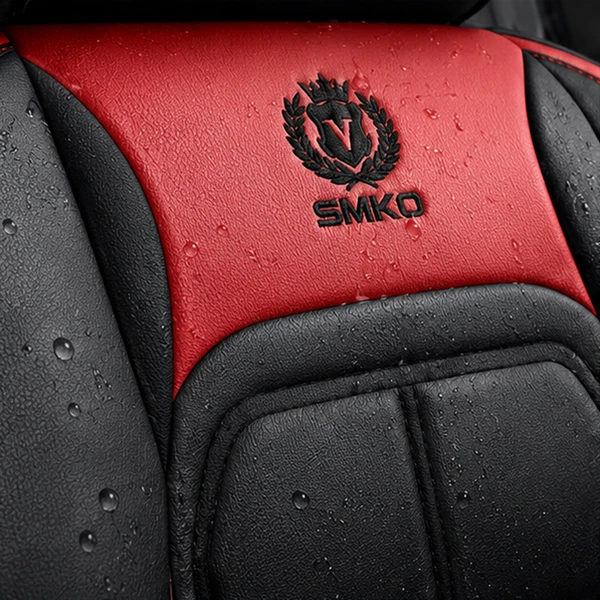 Kit Completo de Capas para Banco de Carro Velox  em Couro Legítimo Universal 5 Lugares Com Airbag + Tapetes e Capa de Volante